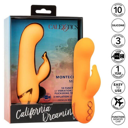 CALEXOTICS - MONTECITO MUSE ORANGE RABBIT VIBRATOR BY CALIFORNIA DREAMING