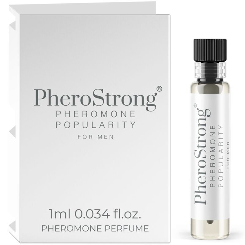 PHEROSTRONG - PERFUME DE FEROMÔNIOS POPULARIDADE PARA HOMENS 1 ML - Sexshoptuga 