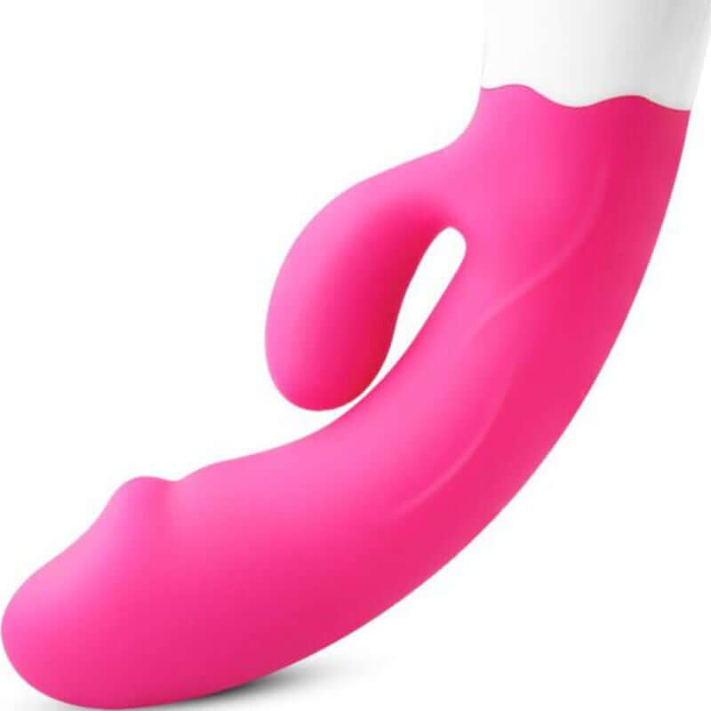 ARMONY - VIBRADOR FELIZ E ESTIMULADOR FÚCSIA RECARREGVEL Sexshoptuga 