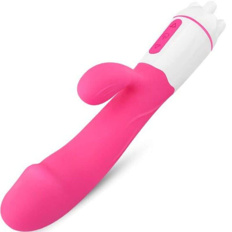 ARMONY - VIBRADOR FELIZ E ESTIMULADOR FÚCSIA RECARREGVEL Sexshoptuga 