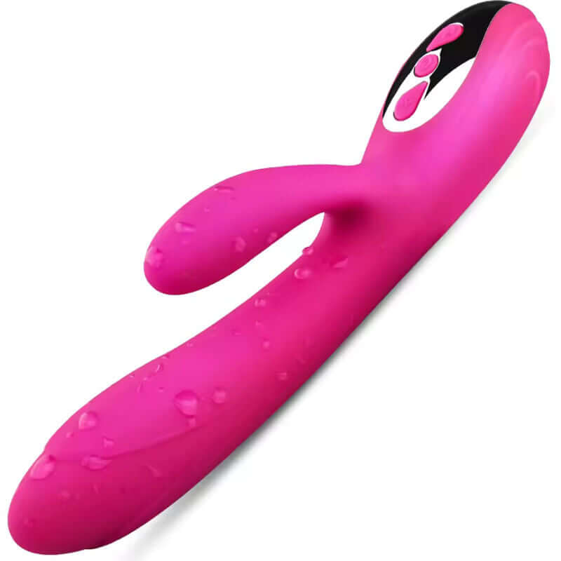 ARMONY - VIBRADOR E ESTIMULADOR FLEXÍVEL COM EFEITO DE CALOR FÚCSIA Sexshoptuga 