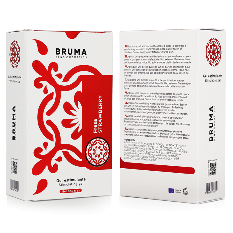 BRUMA - BÁLSAMO INTENSIFICADOR SABOR MORANGO 15 ML - Sexshoptuga 