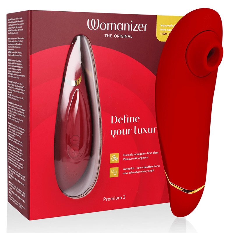 WOMANIZER - PREMIUM 2 ESTIMULADOR CLITORIAL BORDEAUX Sexshoptuga 