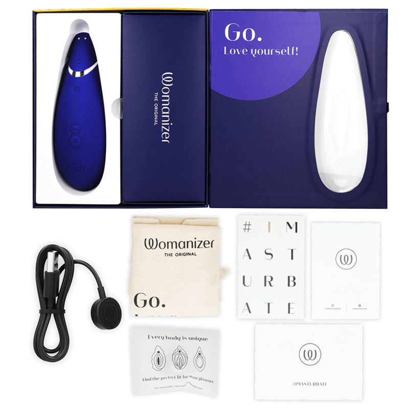 WOMANIZER - PREMIUM 2 ESTIMULADOR CLITORIAL BLUEBERRY Sexshoptuga 