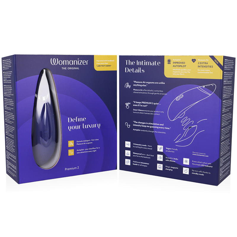 WOMANIZER - PREMIUM 2 ESTIMULADOR CLITORIAL BLUEBERRY Sexshoptuga 