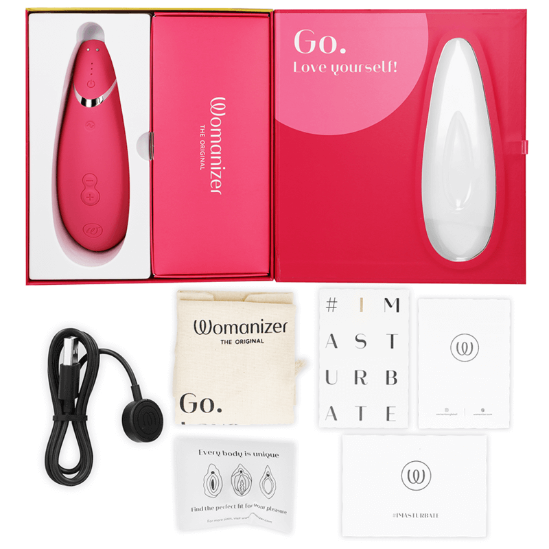 WOMANIZER - PREMIUM 2 ESTIMULADOR CLITORIAL RASPBERRY Sexshoptuga 