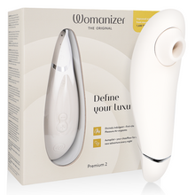 WOMANIZER - PREMIUM 2 ESTIMULADOR CLITORIAL WARM GREY - Sexshoptuga 