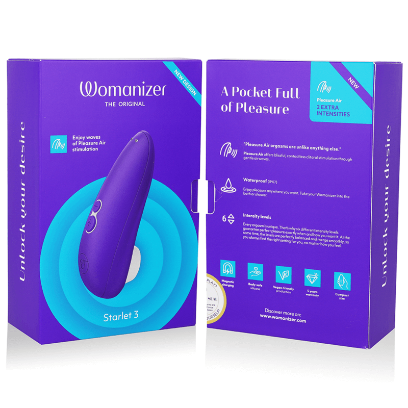 WOMANIZER - STARLET 3 ESTIMULADOR CLITORIAL INDIGO Sexshoptuga 