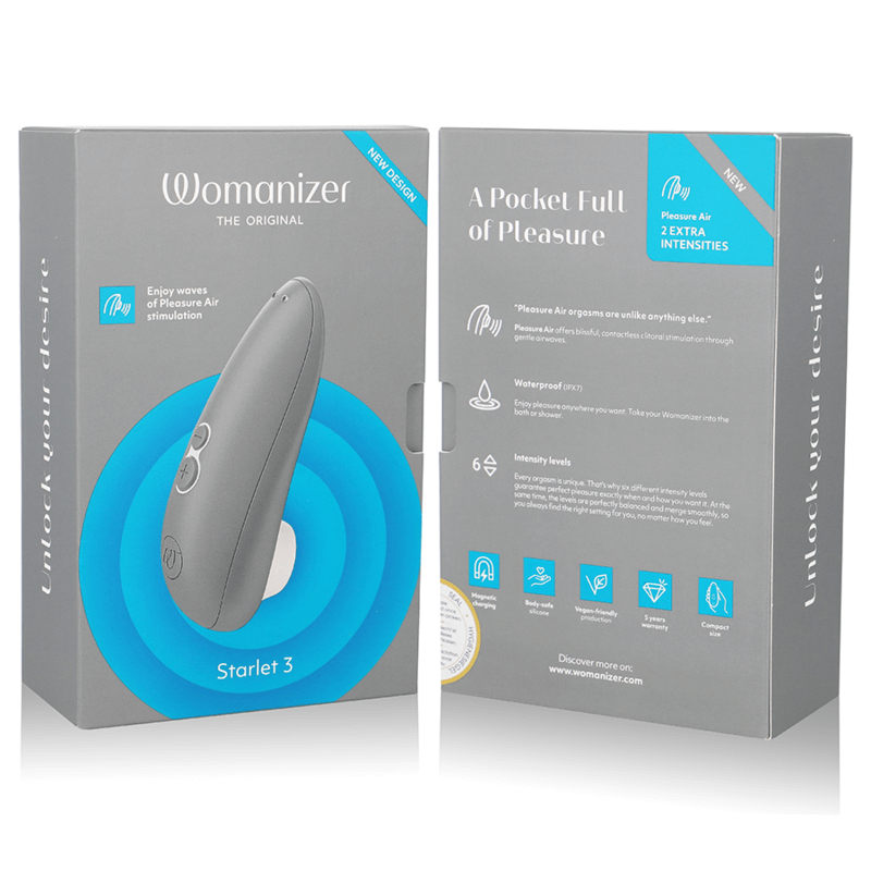 WOMANIZER - STARLET 3 CLITORAL STIMULATOR GREY Sexshoptuga 