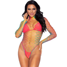 LEG AVENUE - BODY MULTICOLOR DE REDE MANGA COMPRIDA Sexshoptuga 