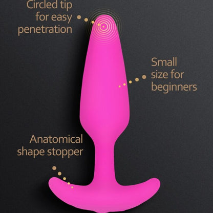 G-VIBE - GPLUG PLUG ANAL VIBRADOR XS FÚCSIA - Sexshoptuga 