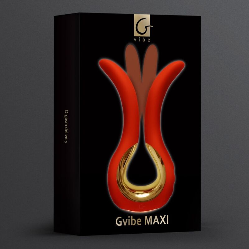 G-VIBE - GVIBE MAXI VIBRADOR COM DUAS PONTAS FLEXÍVEIS CORAL - Sexshoptuga 