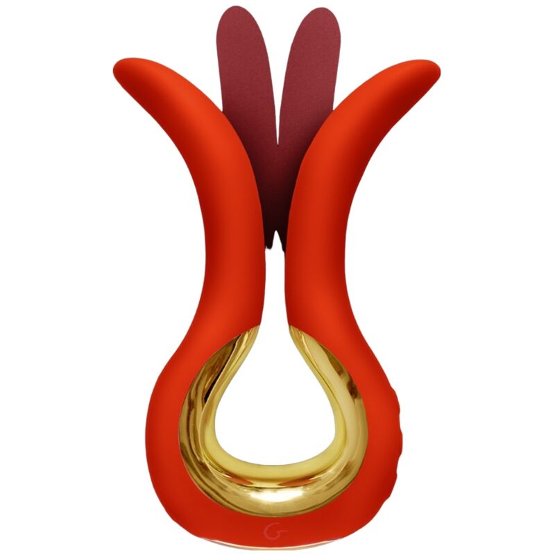 G-VIBE - GVIBE MAXI VIBRADOR COM DUAS PONTAS FLEXÍVEIS CORAL - Sexshoptuga 