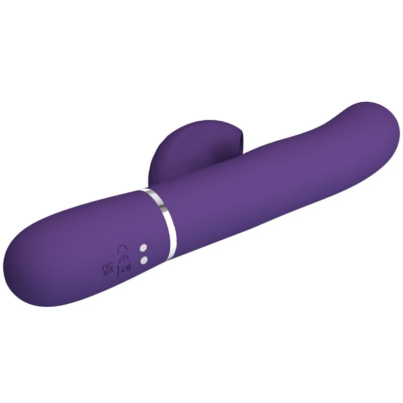 PRETTY LOVE - PERLITA VIBRADOR G-SPOT 3 EM 1 MULTIFUNO ROXO - Sexshoptuga 