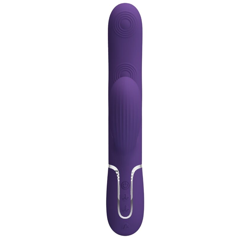 PRETTY LOVE - PERLITA VIBRADOR G-SPOT 3 EM 1 MULTIFUNO ROXO - Sexshoptuga 