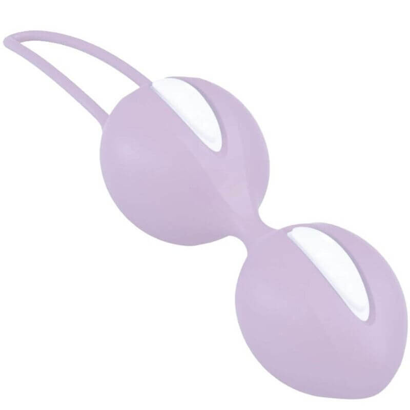 FUN FACTORY -  SMARTBALLS DUO BOLAS PÉLVICAS BRANCO / ROXO PASTEL Sexshoptuga 