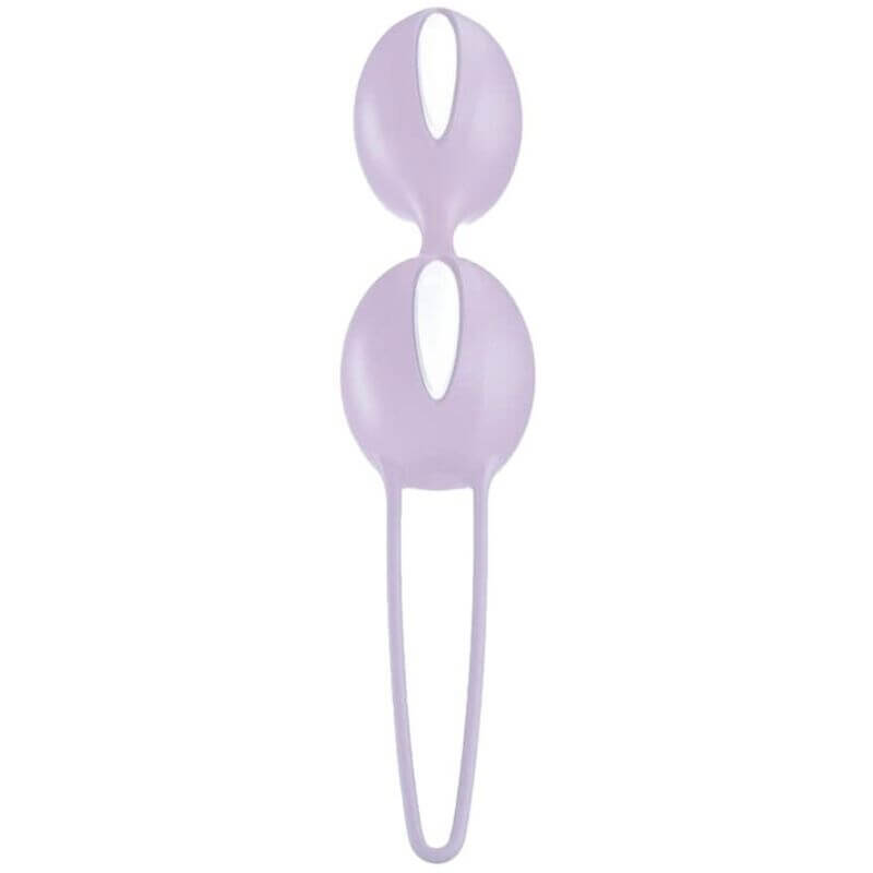 FUN FACTORY -  SMARTBALLS DUO BOLAS PÉLVICAS BRANCO / ROXO PASTEL Sexshoptuga 