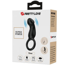 PRETTY LOVE - TRAE ANEL VIBRATÓRIO COM ESTIMULADOR PRETO Sexshoptuga 