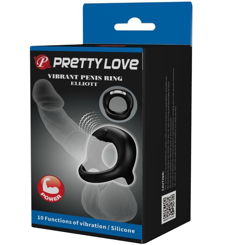 PRETTY LOVE - ELLIOTT ANEL VIBRATÓRIO PRETO Sexshoptuga 