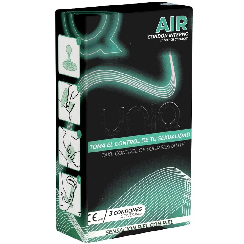 UNIQ - AIR SEM LÁTEX CONDOMÍNIO FEMININO 3 UNIDADES - Sexshoptuga 