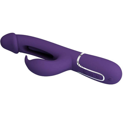 PRETTY LOVE - KAMPAS 3 IN 1 MULTIFUNCTION RABBIT VIBRATOR WITH VIOLET TONGUE