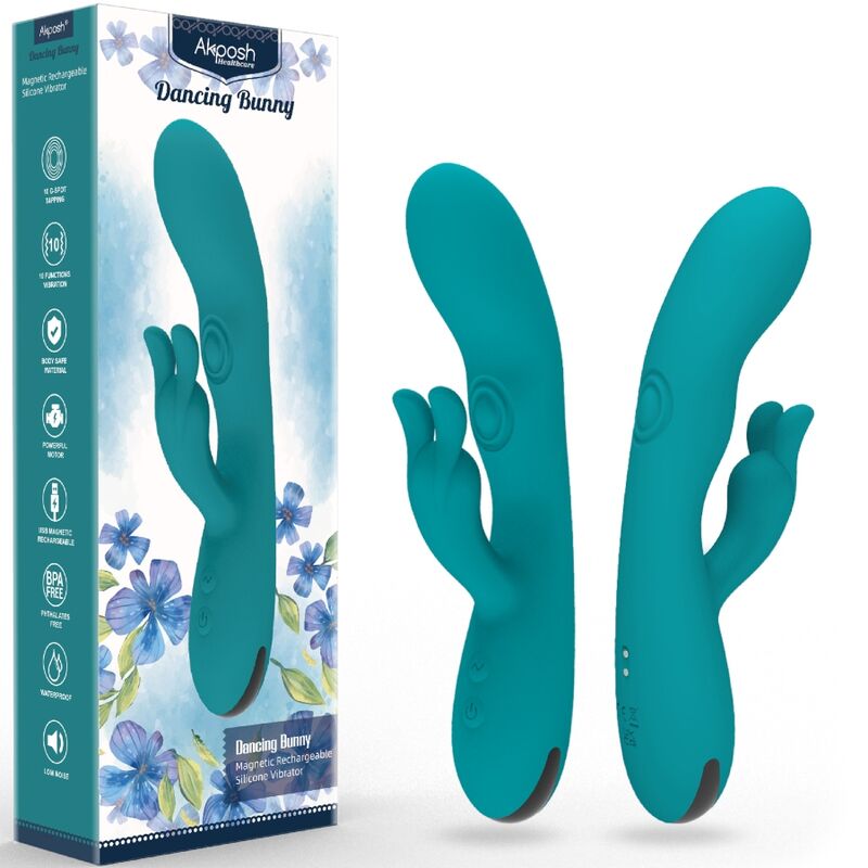 ARMONY - DANCING BUNNY VIBRADOR COELHO 10 VELOCIDADES VERDE Sexshoptuga 