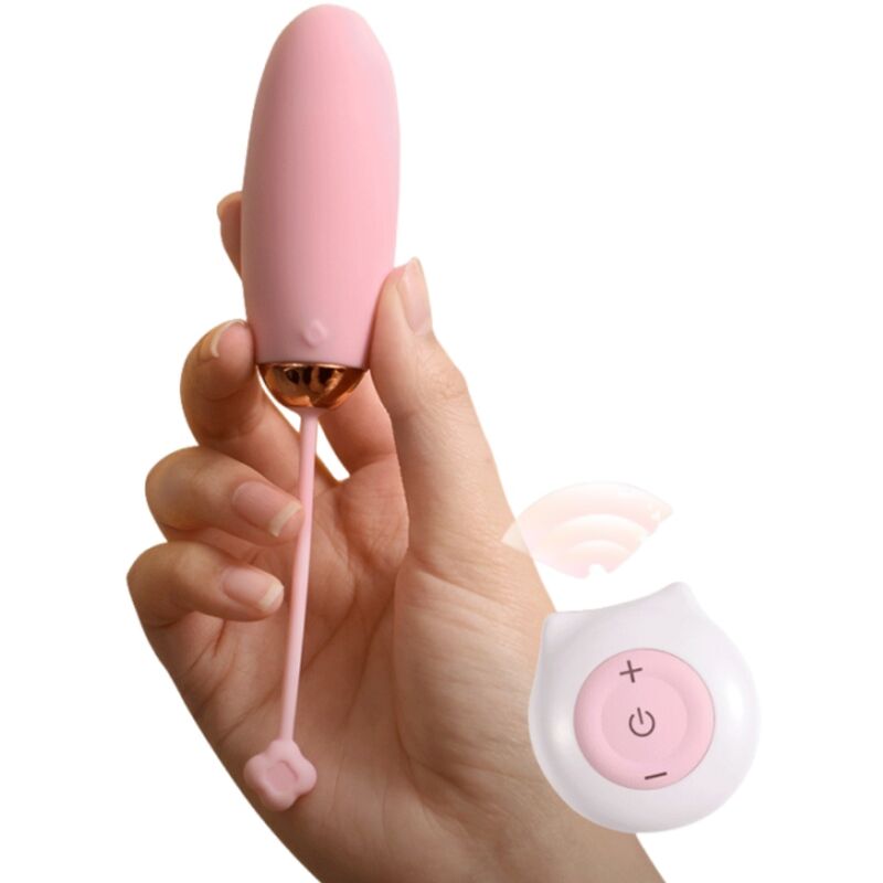 ARMONY - KITTY FUN EGG VIBRADOR CONTROLE REMOTO 10 VIBRAÇÕES ROSA Sexshoptuga 