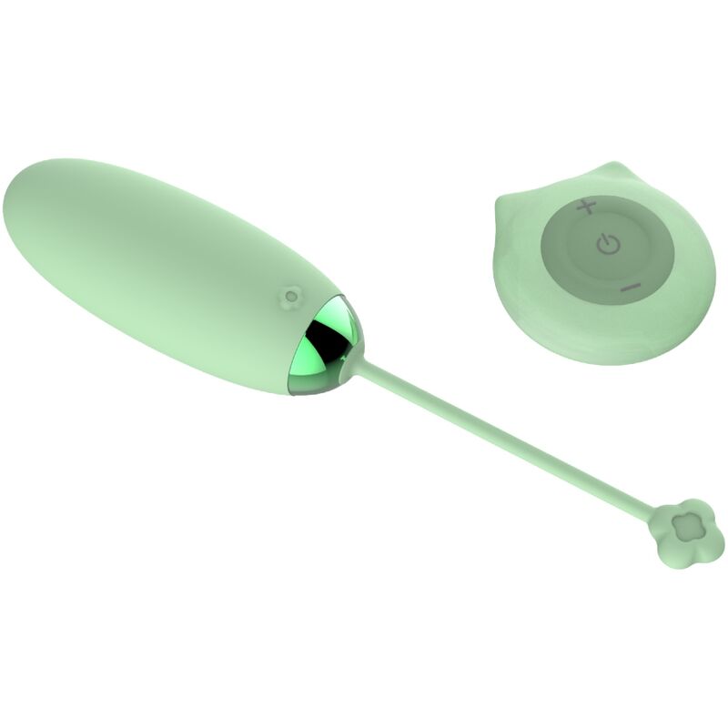 ARMONY - KITTY FUN EGG VIBRADOR CONTROLE REMOTO 10 VIBRAÇÕES VERDE Sexshoptuga 