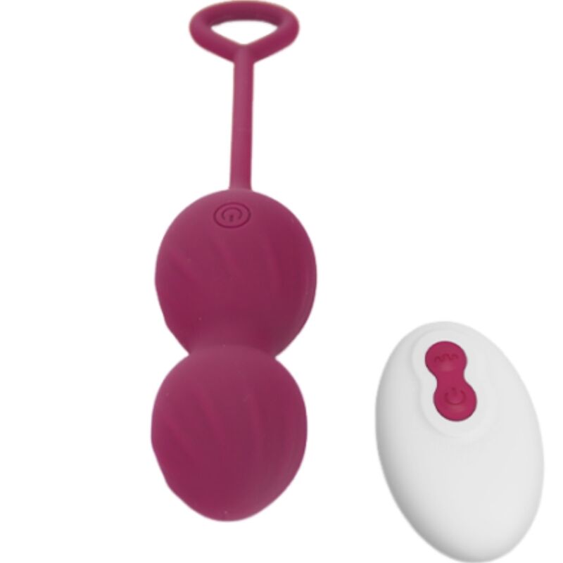 ARMONY - BLOSSOMS VAGINAL DUMBBELL VIBRAÇÃO CONTROLE REMOTO 10 VIBRAÇÕES VERMELHO ESCURO