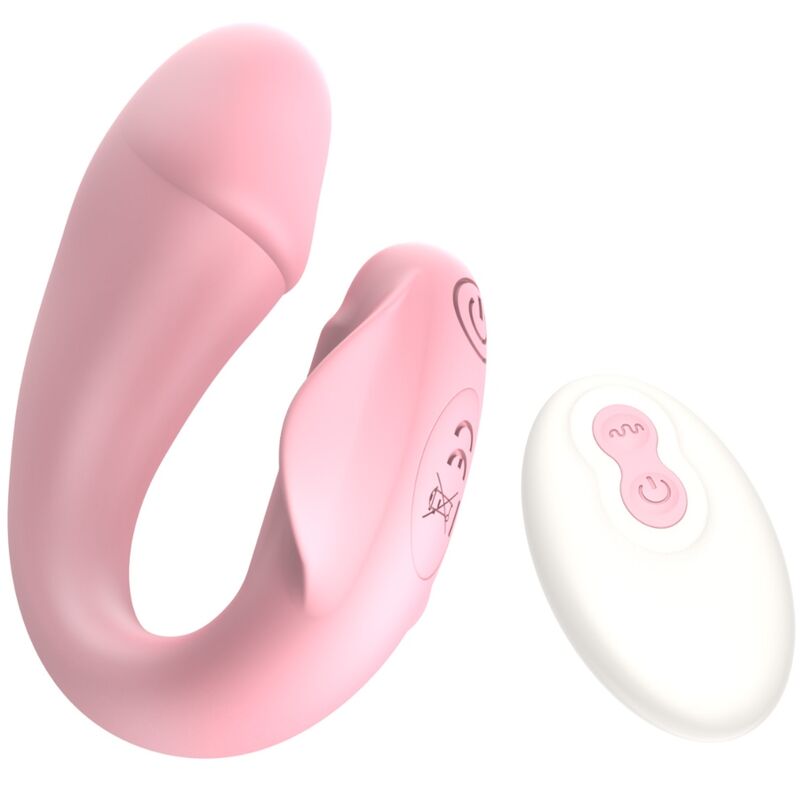 ARMONY - FRESHFUN CICI STAP-ON VIBRADOR CONTROLE REMOTO E APLICATIVO 10 VIBRAÇÕES ROSA Sexshoptuga 