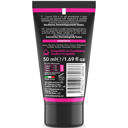 INTIMATELINE LUXURIA - SEXO ORAL GEL SABOR CEREJA 50 ML - Sexshoptuga 