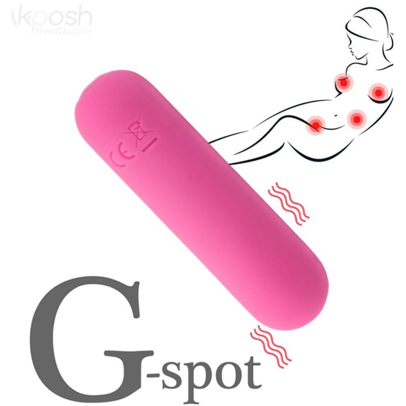 ARMONY - SPLASH HAHA VIBRADOR BALA SILICONE 10 VIBRAÇÕES 75 X 19 CM ROSA Sexshoptuga 