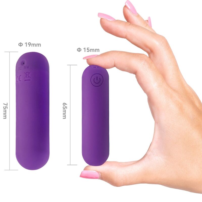 ARMONY - SPLASH HAHA VIBRADOR BALA SILICONE 10 VIBRAÇÕES 75 X 19 CM ROXO Sexshoptuga 