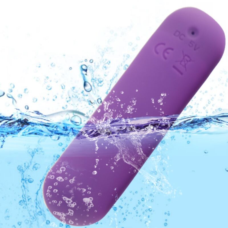 ARMONY - SPLASH JOIE VIBRADOR BULLET SILICONE CONTROLE REMOTO 10 VIBRAÇÕES 75 X 19 CM ROXO Sexshoptuga 