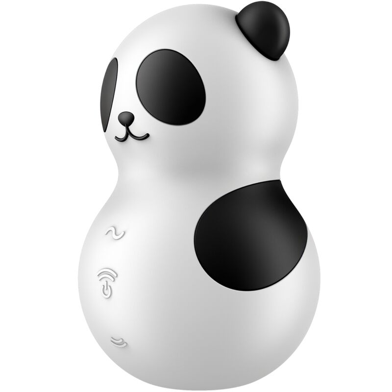 SATISFYER - POCKET PANDA ESTIMULADOR E VIBRADOR PRETO E BRANCO Sexshoptuga 