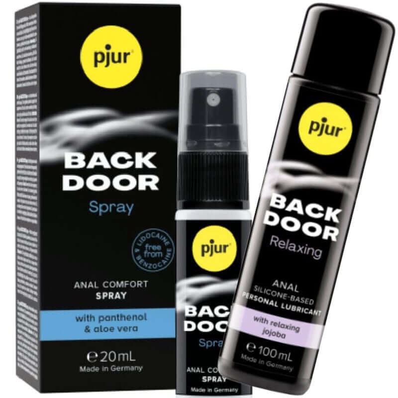 PJUR - BACK DOOR CONJUNTO DE LUBRIFICANTE ANAL E SPRAY Sexshoptuga 