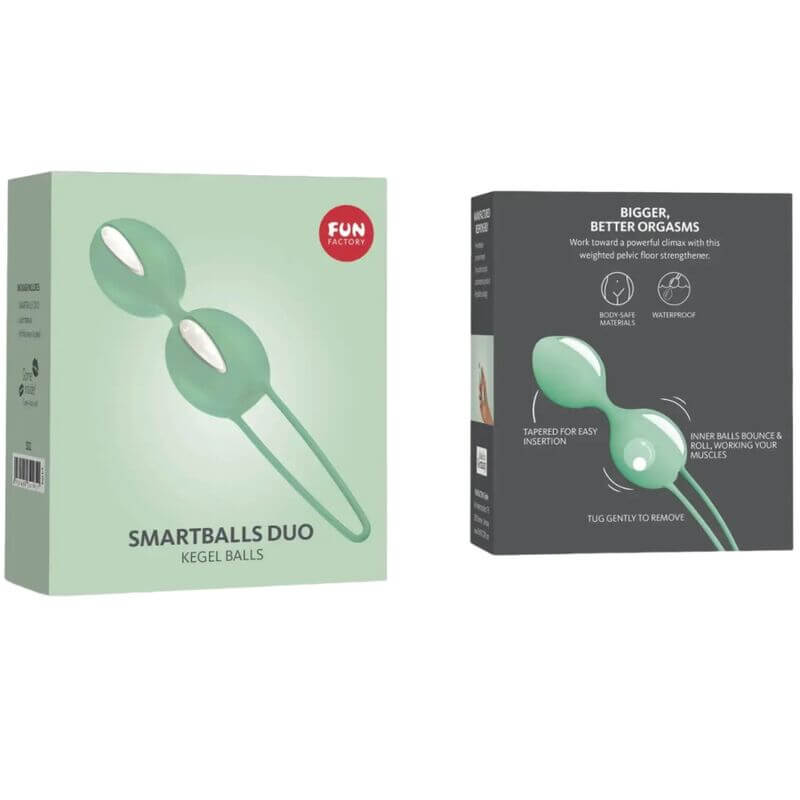 FUN FACTORY - SMARTBALLS PELVIC BALLS DUO BRANCO / PISTACHIO Sexshoptuga 