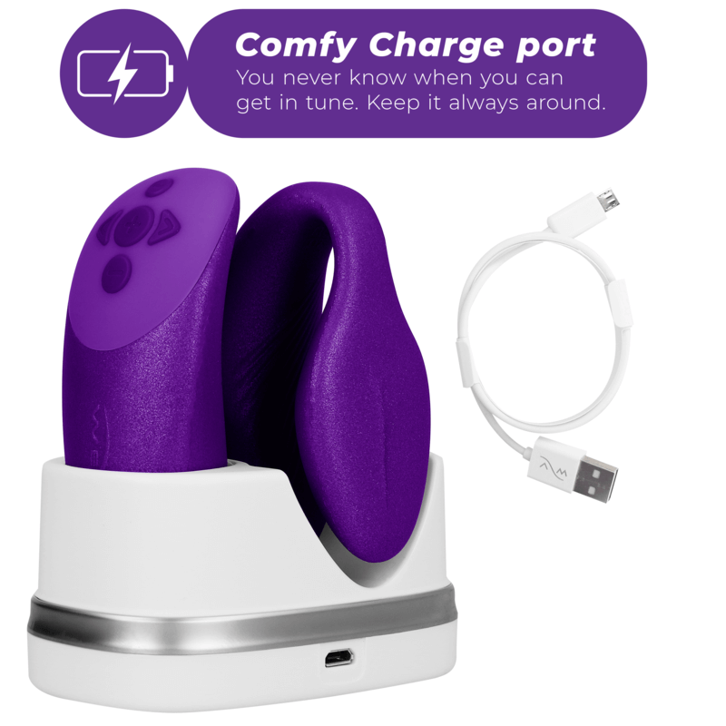 WE-VIBE - VIBRADOR CHORUS PARA CASAIS COM LILAC SQUEEZE CONTROL Sexshoptuga 