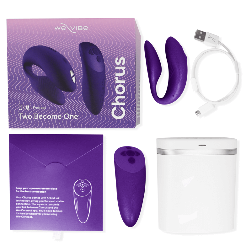 WE-VIBE - VIBRADOR CHORUS PARA CASAIS COM LILAC SQUEEZE CONTROL Sexshoptuga 