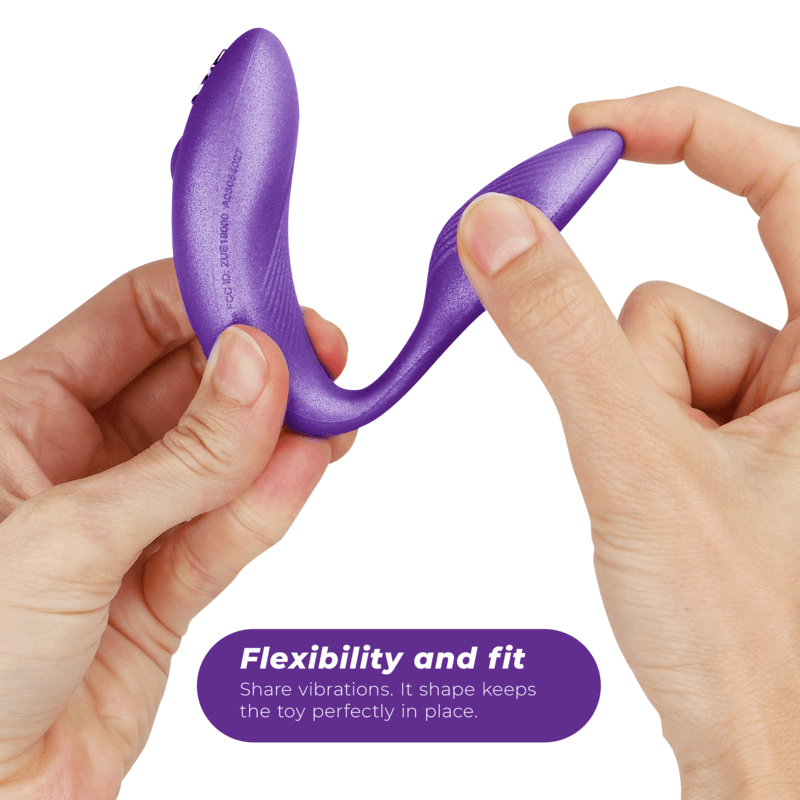 WE-VIBE - VIBRADOR CHORUS PARA CASAIS COM LILAC SQUEEZE CONTROL Sexshoptuga 