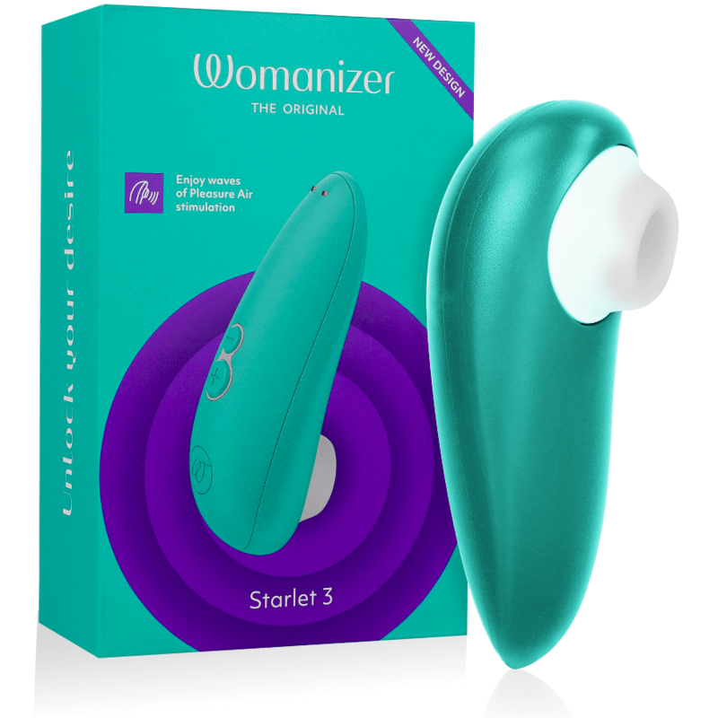 WOMANIZER - ESTIMULADOR CLITORIAL STARLET 3 TURQUESA Sexshoptuga 