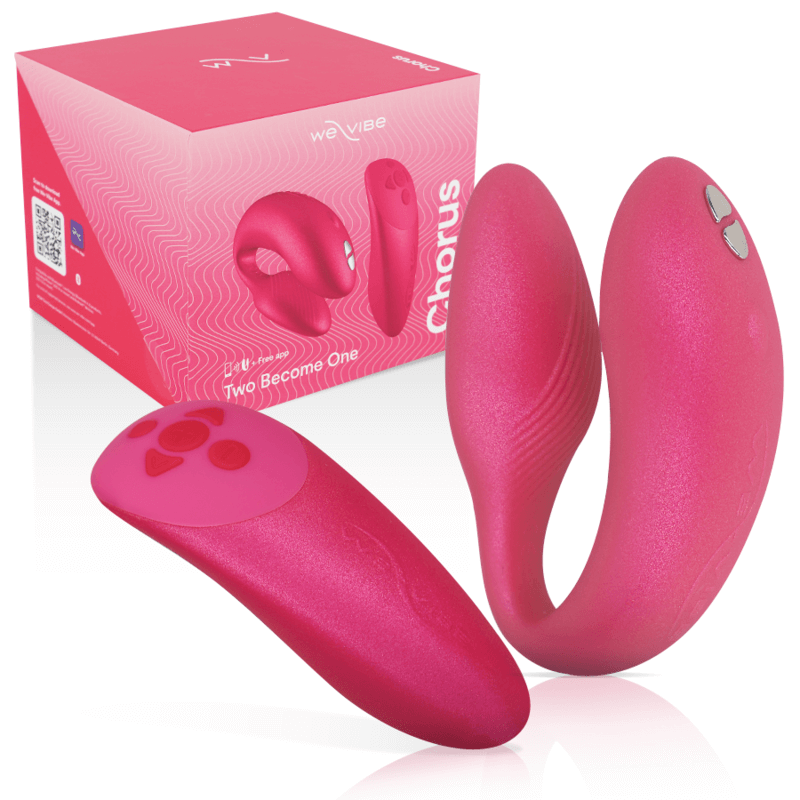 WE-VIBE - VIBRADOR WE VIBE CHORUS PARA CASAIS COM SQUEEZE CONTROL ROSA Sexshoptuga 