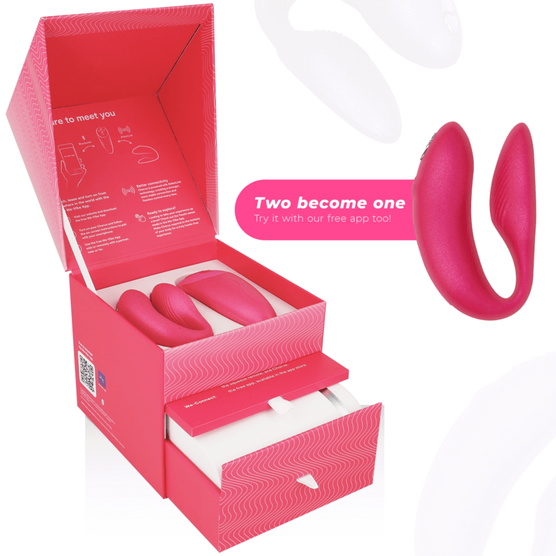 WE-VIBE - VIBRADOR WE VIBE CHORUS PARA CASAIS COM SQUEEZE CONTROL ROSA Sexshoptuga 