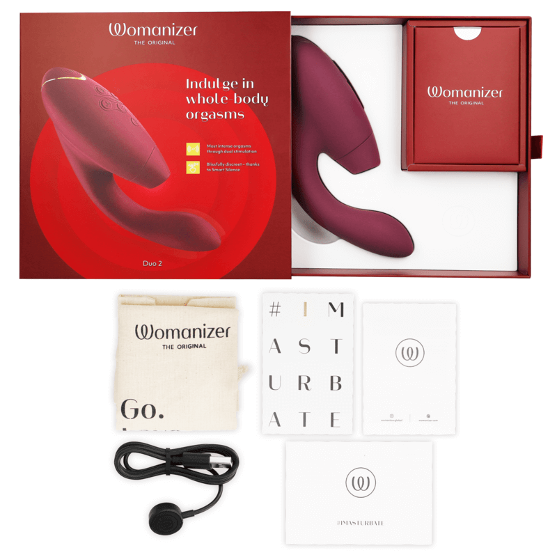 WOMANIZER - DUO 2 ESTIMULADOR BORDEAUX Sexshoptuga 