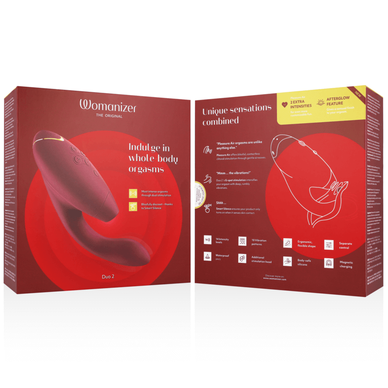 WOMANIZER - DUO 2 ESTIMULADOR BORDEAUX Sexshoptuga 