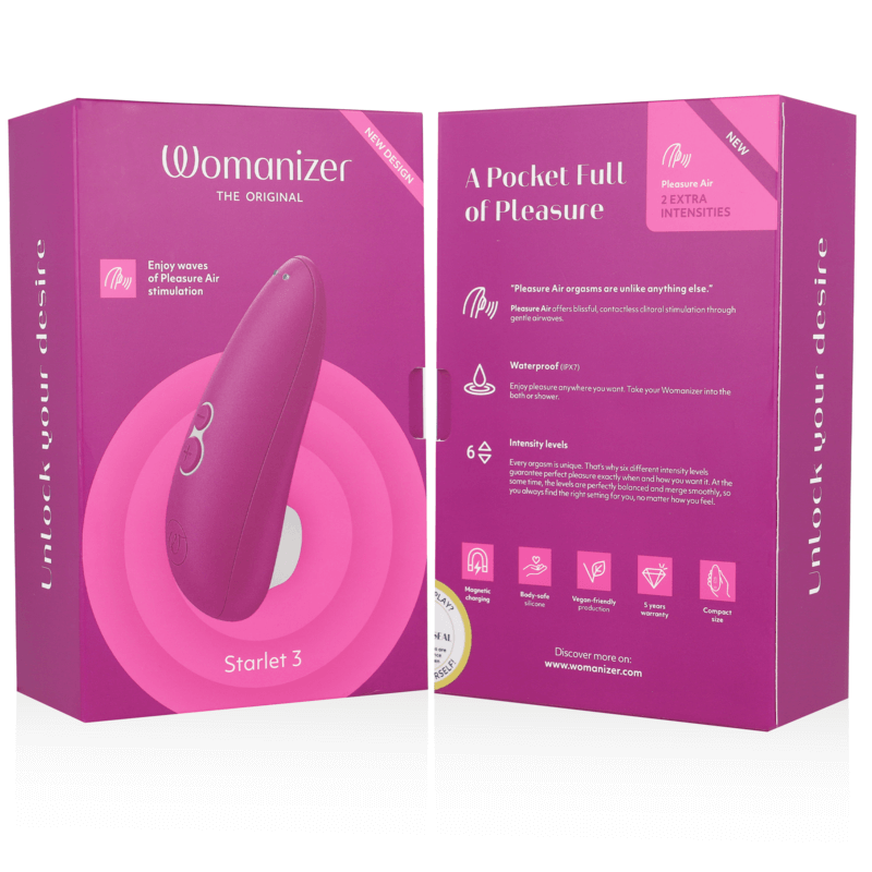 WOMANIZER - STARLET 3 ESTIMULADOR CLITORIAL VIOLETA Sexshoptuga 