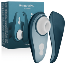 WOMANIZER - LIBERTY 2 ESTIMULADOR DE CLITORIS & SUCKER VERDE CLARO Sexshoptuga 