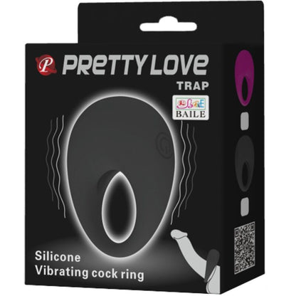 PRETTY LOVE - TRAP ANEL VIBRADOR PRETO - Sexshoptuga 