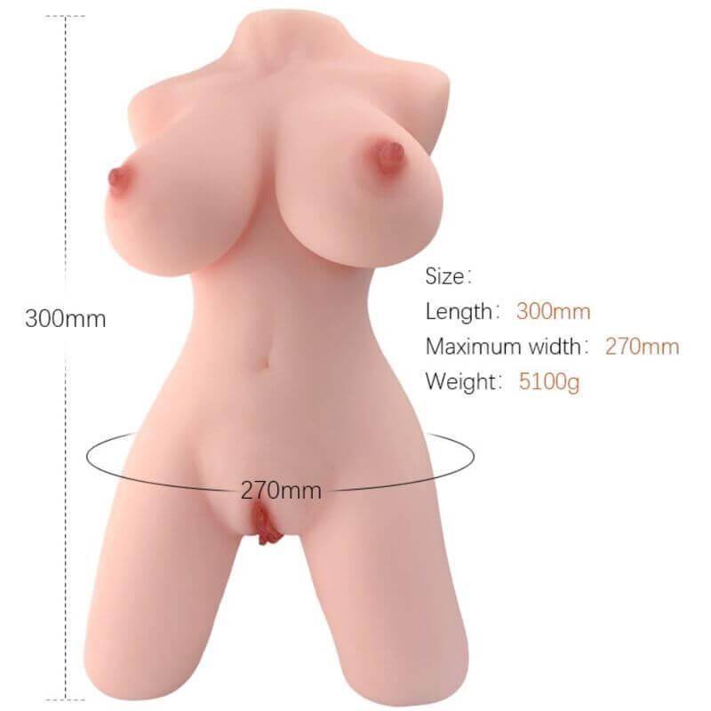 ARMONY - TORSO FEMININO REALISTA MODELO 5 - Sexshoptuga 