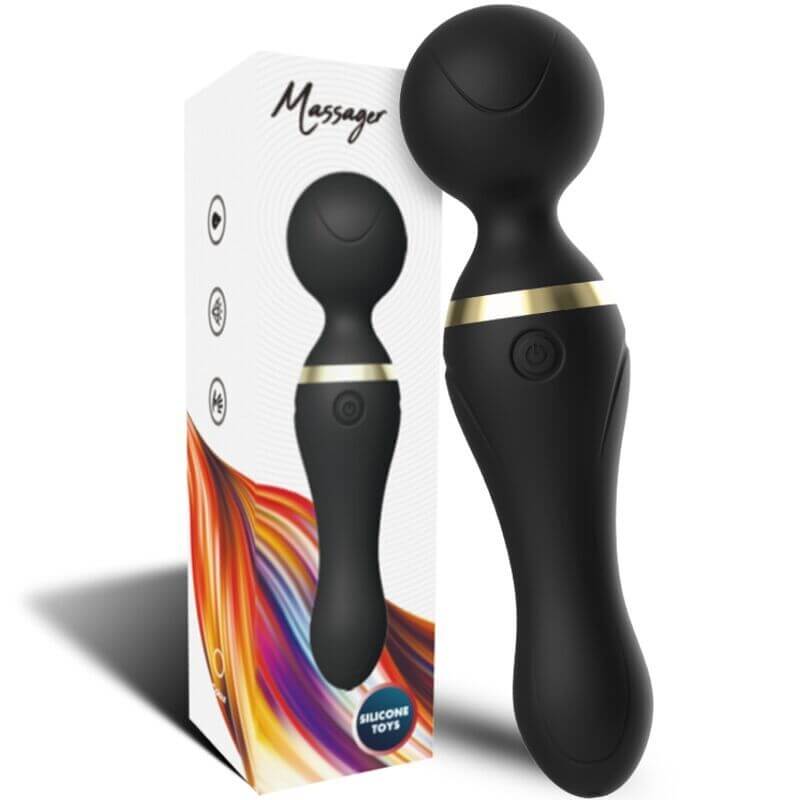 ARMONY - FREEZA MASSAGER AND VIBRATOR SUPER FLEXIBLE BLACK HEAD Sexshoptuga 